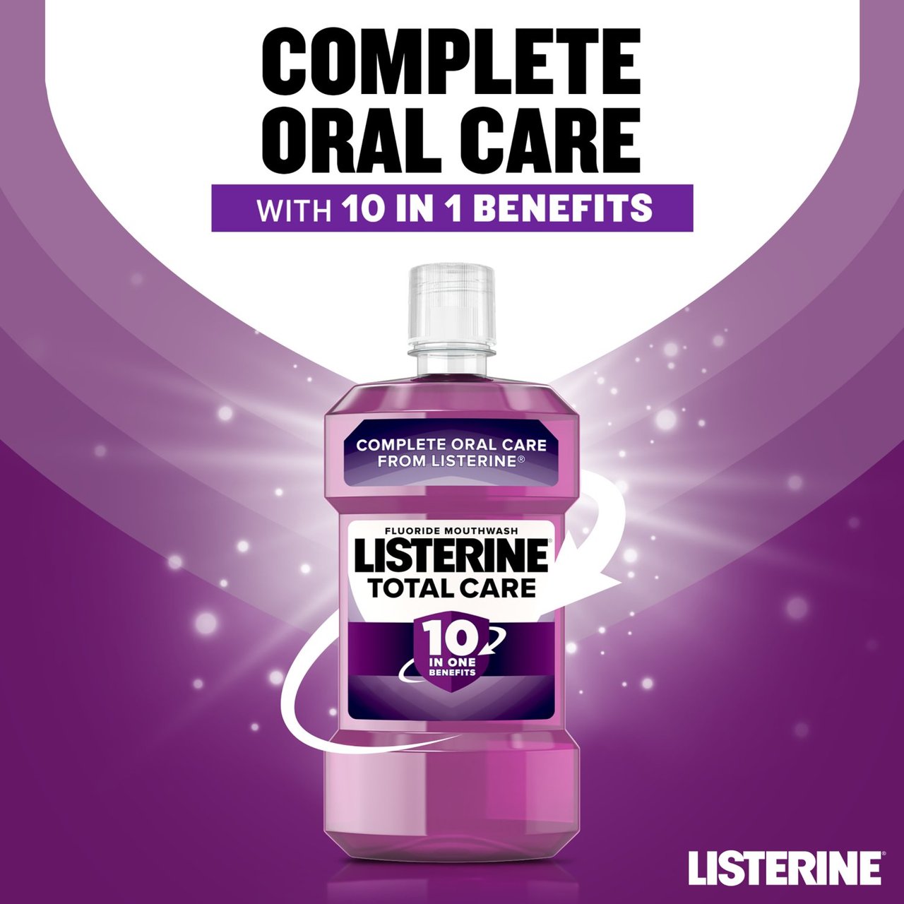 Listerine Total Care Clean Mint Mouthwash 250ml - Image 3