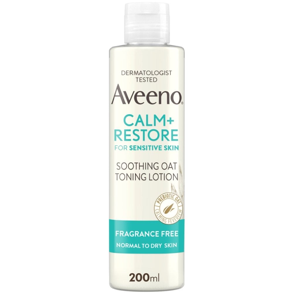 AVEENO Face Calm+ Restore Soothing Oat Toning Lotion for Sensitive Skin 200ml