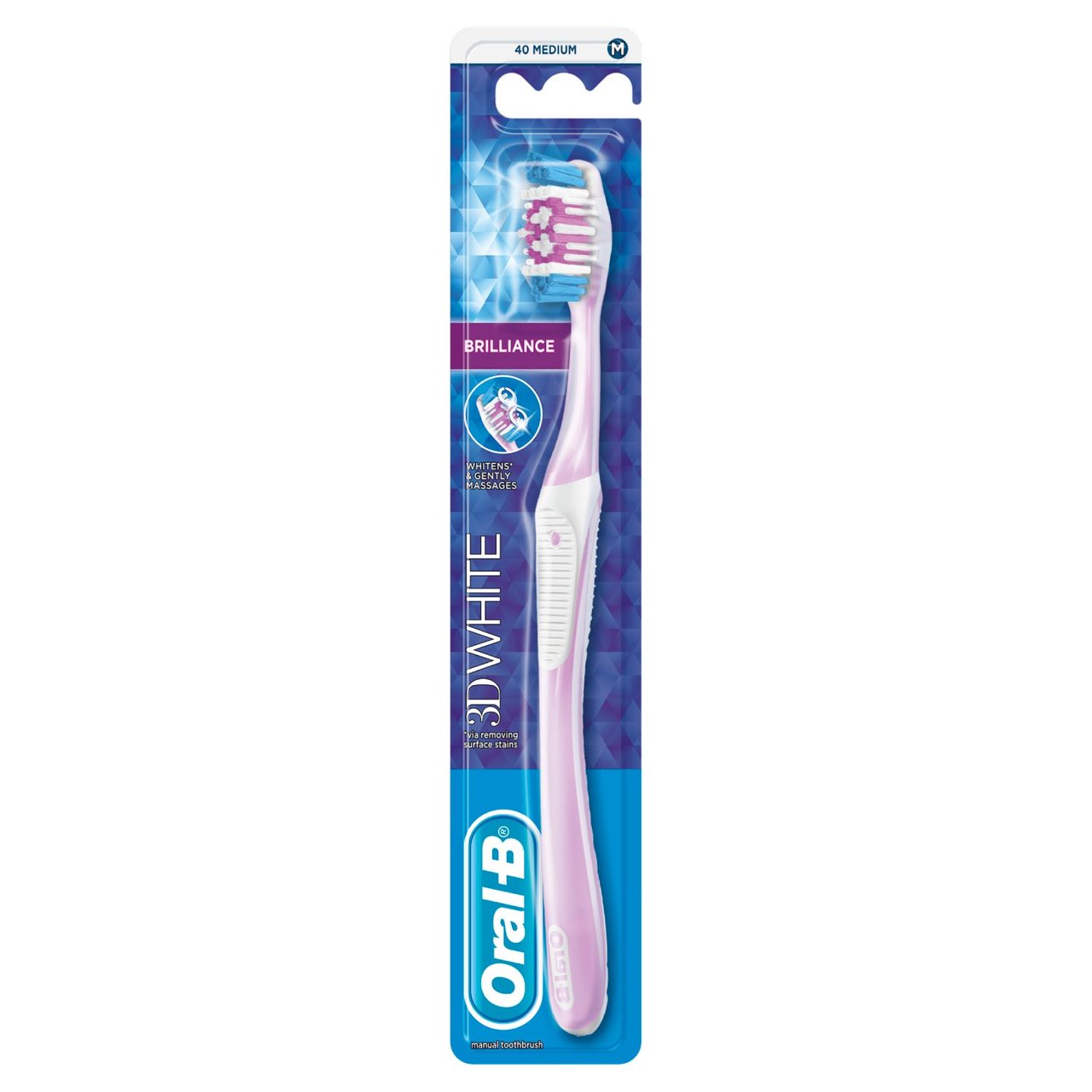 Oral-B 3D White Brilliance 40 Medium Toothbrush - Image 4