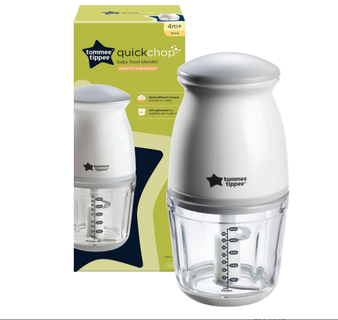 Tommee Tippee Quick-Chop Mini Baby Food Blender and Chopper