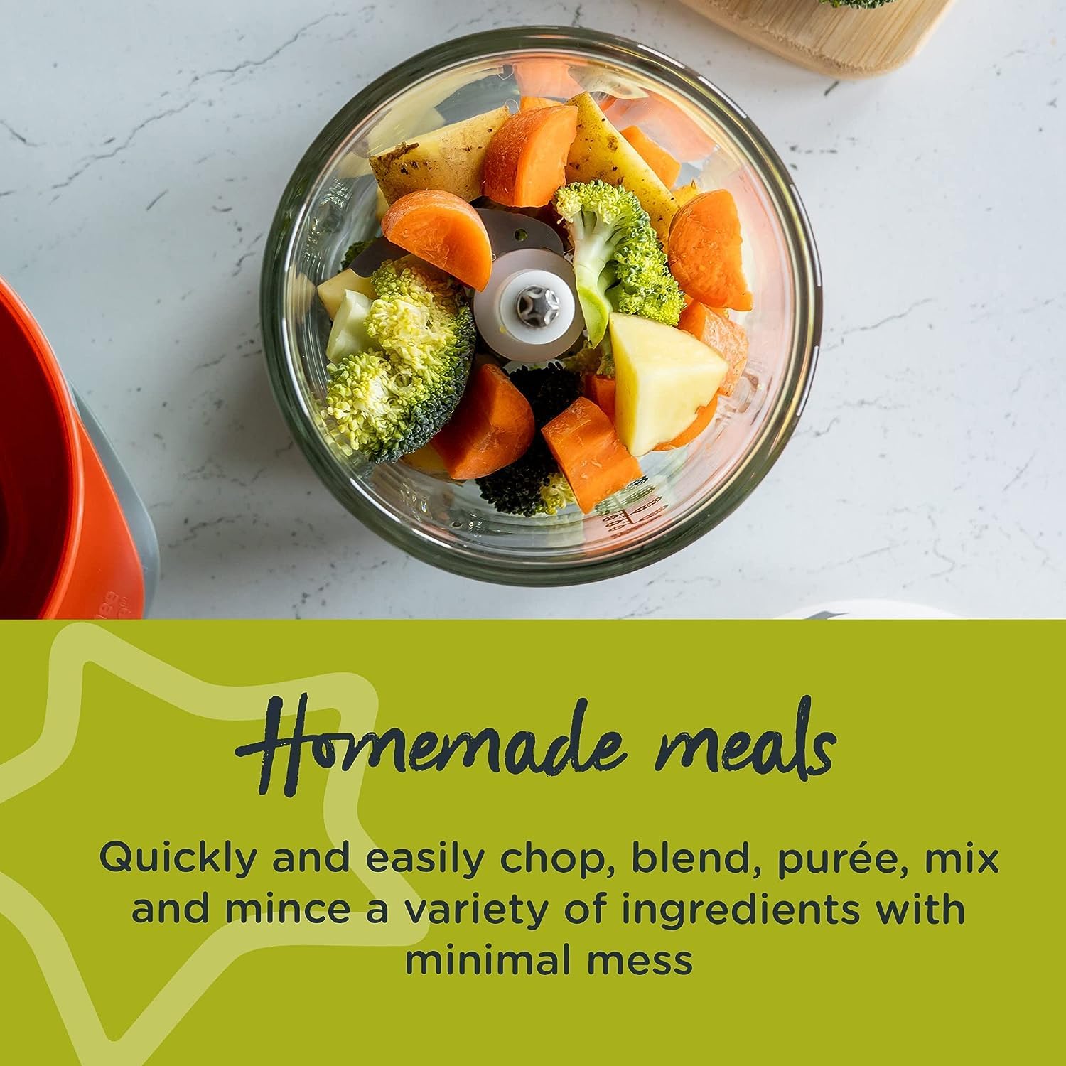 Tommee Tippee Quick-Chop Mini Baby Food Blender and Chopper - Image 8