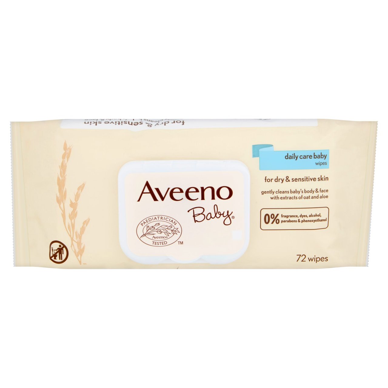 Aveeno Baby Daily Care Baby, 72 Wipes - Image 2