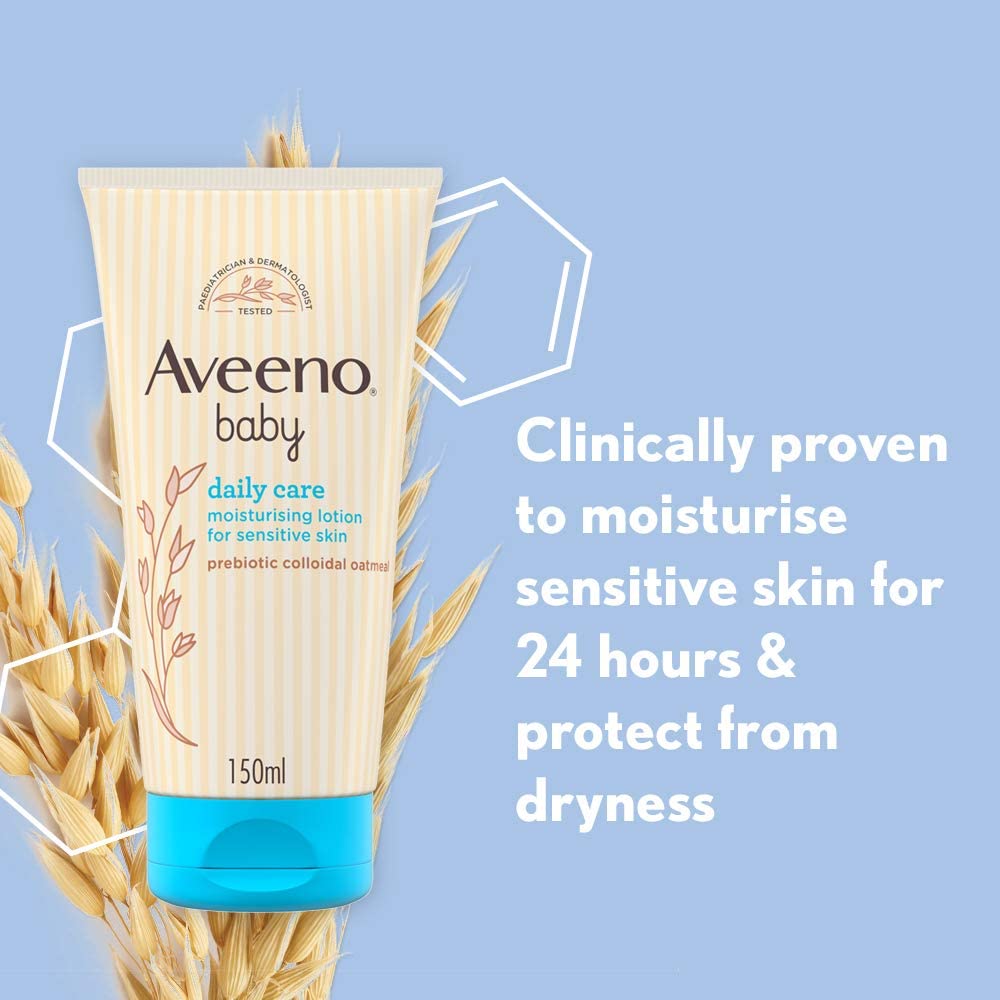 Aveeno Baby Daily Care Baby Moisturising Lotion for Sensitive Skin 150ml - Image 6