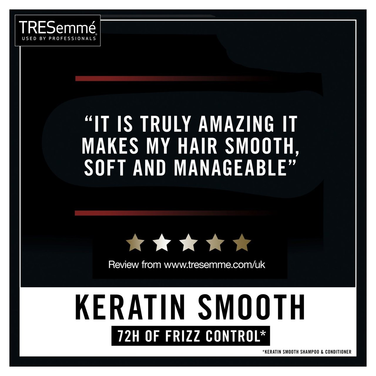 TRESemme Pro Collection Keratin Smooth Shampoo 700ml - Image 4