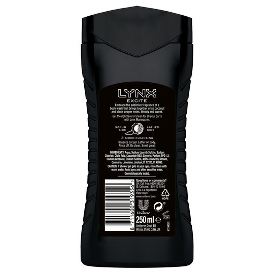 Lynx Shower Get Excite 250ml - Image 2