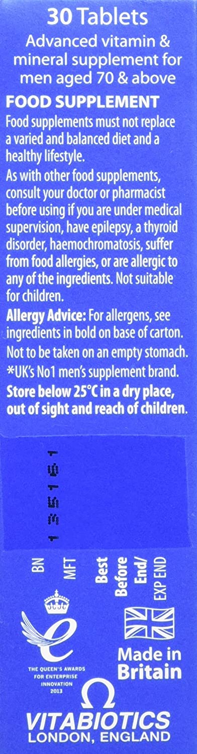 Vitabiotics Wellman 70+ - 30 Tablets - Image 8