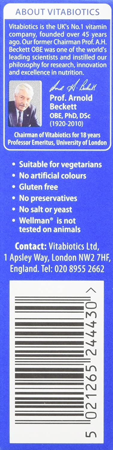 Vitabiotics Wellman 70+ - 30 Tablets - Image 7
