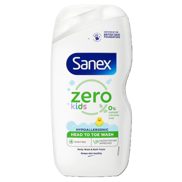Sanex Zero% Kids Head to Toe Wash 450ml