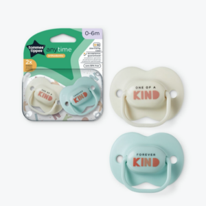 Tommee Tippee Anytime Orthodontic Soothers 2 pack 0-6 Months