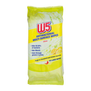 W5 Antibacterial Multi-Surface Wipes Citrus 72s