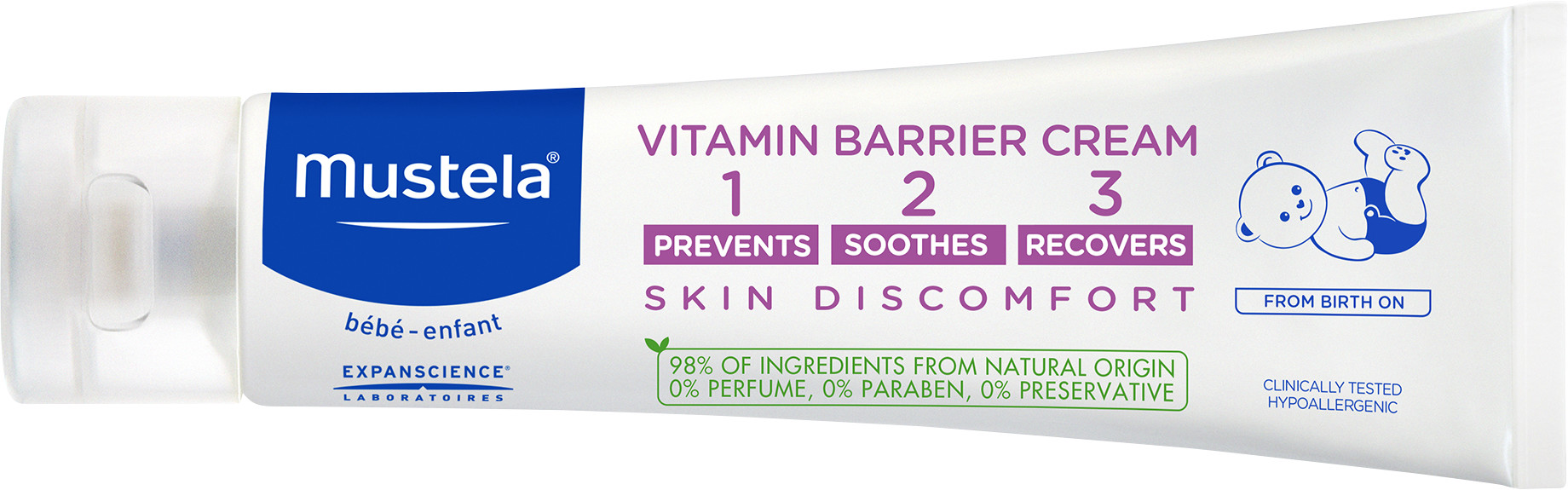 Mustela Vitamin Barrier Skin Discomfort 1-2-3 Cream 50ml - Image 4