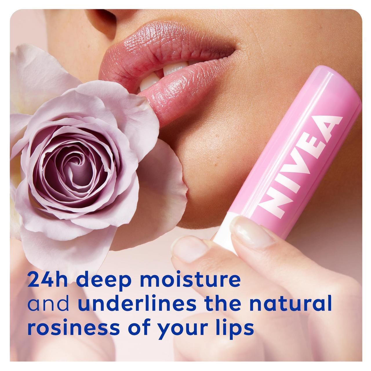 NIVEA Soft Rose Lip Balm 4.8g - Image 10