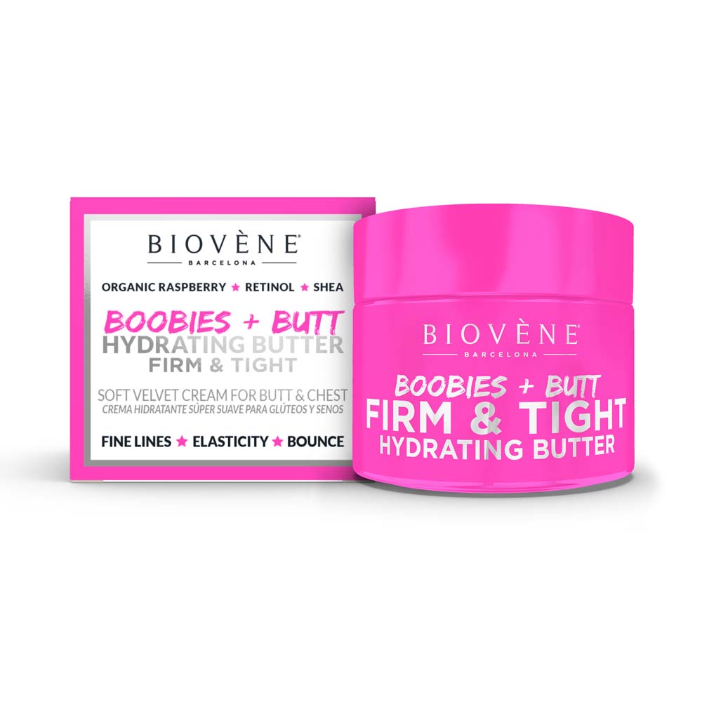 BIOVENE Firm & Tight Hydra Butter Soft Velvet Organic Raspberry Cream for Boobies & Butt 50ml - Image 4
