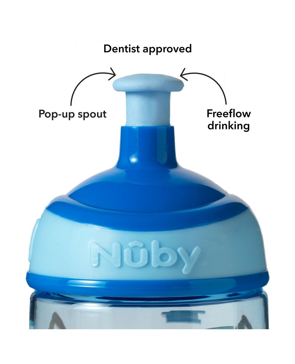 Nuby Super Slurp Tritan Freeflow Kids Cup - Digger - 18m+ BPA Free - Image 2