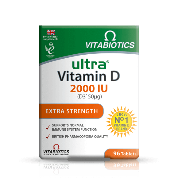 Vitabiotics Ultra Vitamin D 2000 IU Extra Strength 96 Tablets