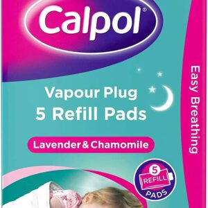 Calpol Vapour Plug Refill Pads Lavender & Chamomile 3+ Months, Pack of 5