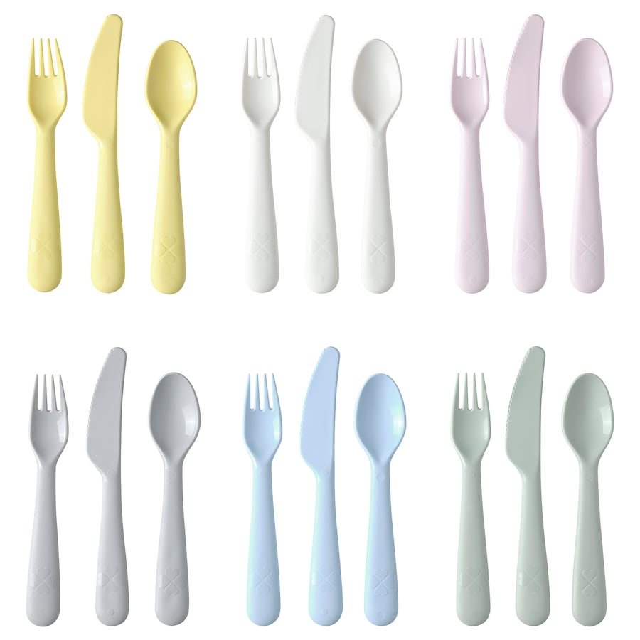 IKEA KALAS NN cutlery s18 mixed colours