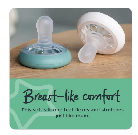 Tommee Tippee Breast-like Soother 0-6 months White - 2 pack - Image 5