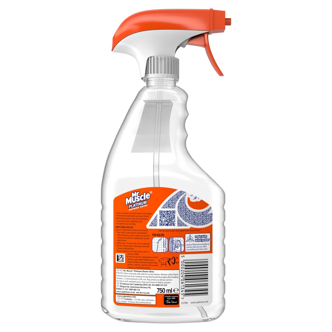 Mr Muscle Platinum Shower Shine Spray 750ml - Image 6