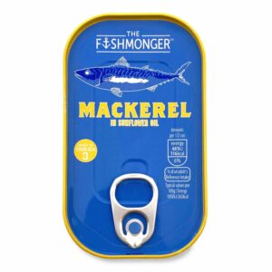 The Fishmonger Mackerel In Sunflower Oil 125g (85g Drained)