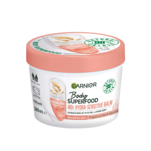 Garnier Body Superfood, Hydra Sensitive Body Cream Oat Milk & Probiotic Derived Fractions 380ml