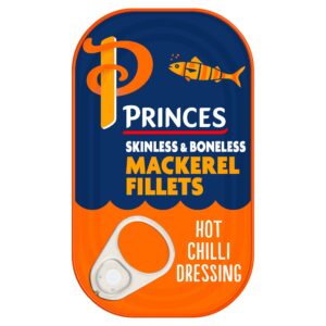 Princes Mackerel Fillets in a Hot Chilli Dressing 125g