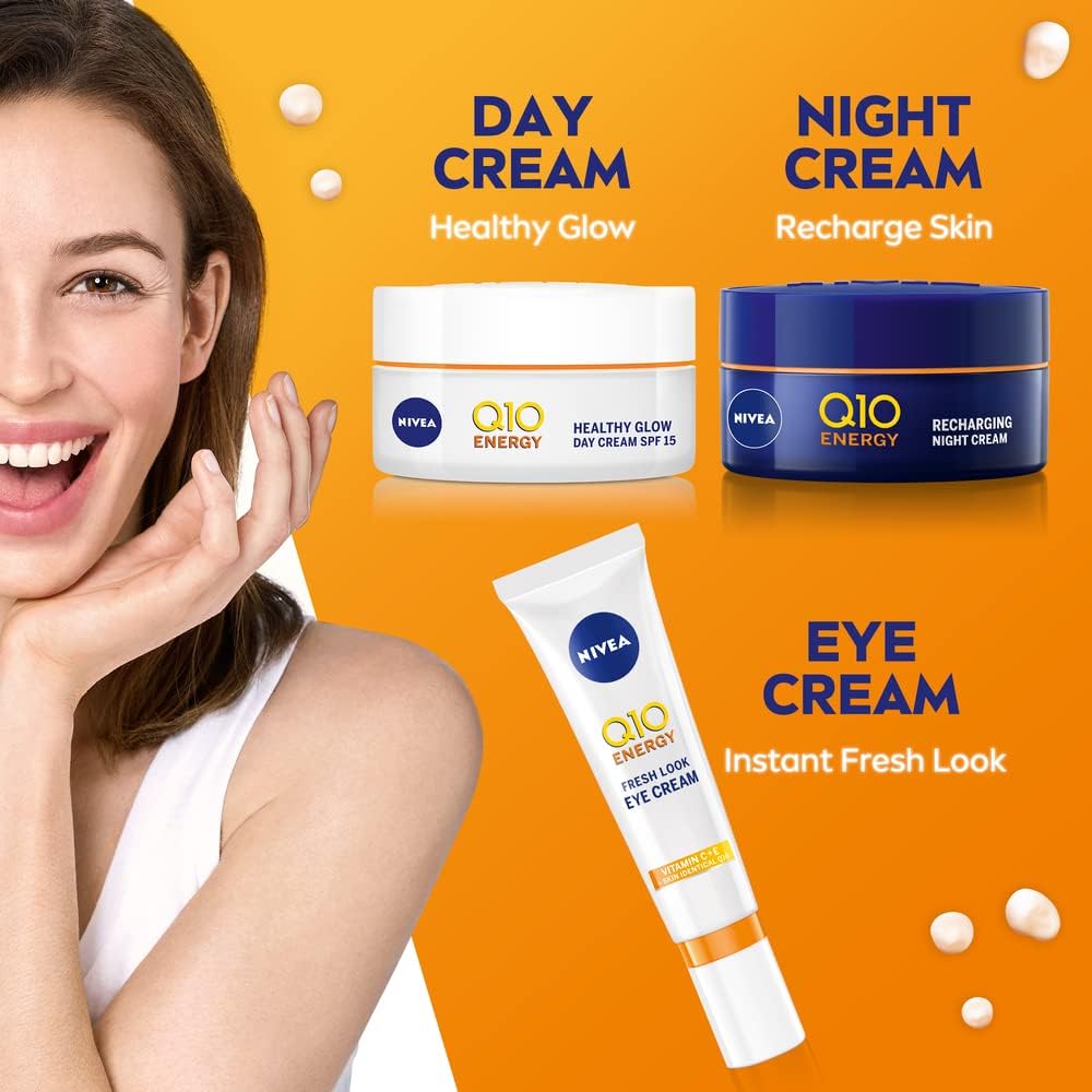 NIVEA Q10 Energy Healthy Glow Face Day Cream (50ml) - Image 6