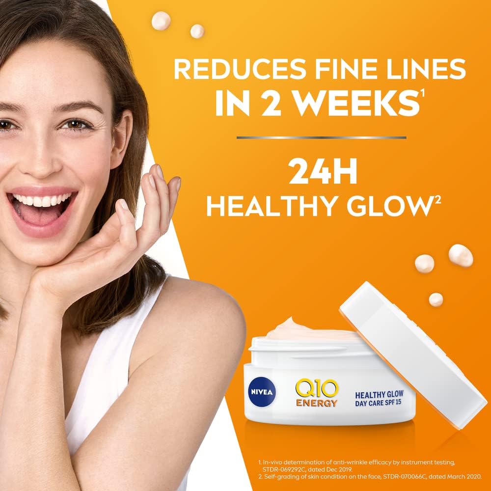 NIVEA Q10 Energy Healthy Glow Face Day Cream (50ml) - Image 2