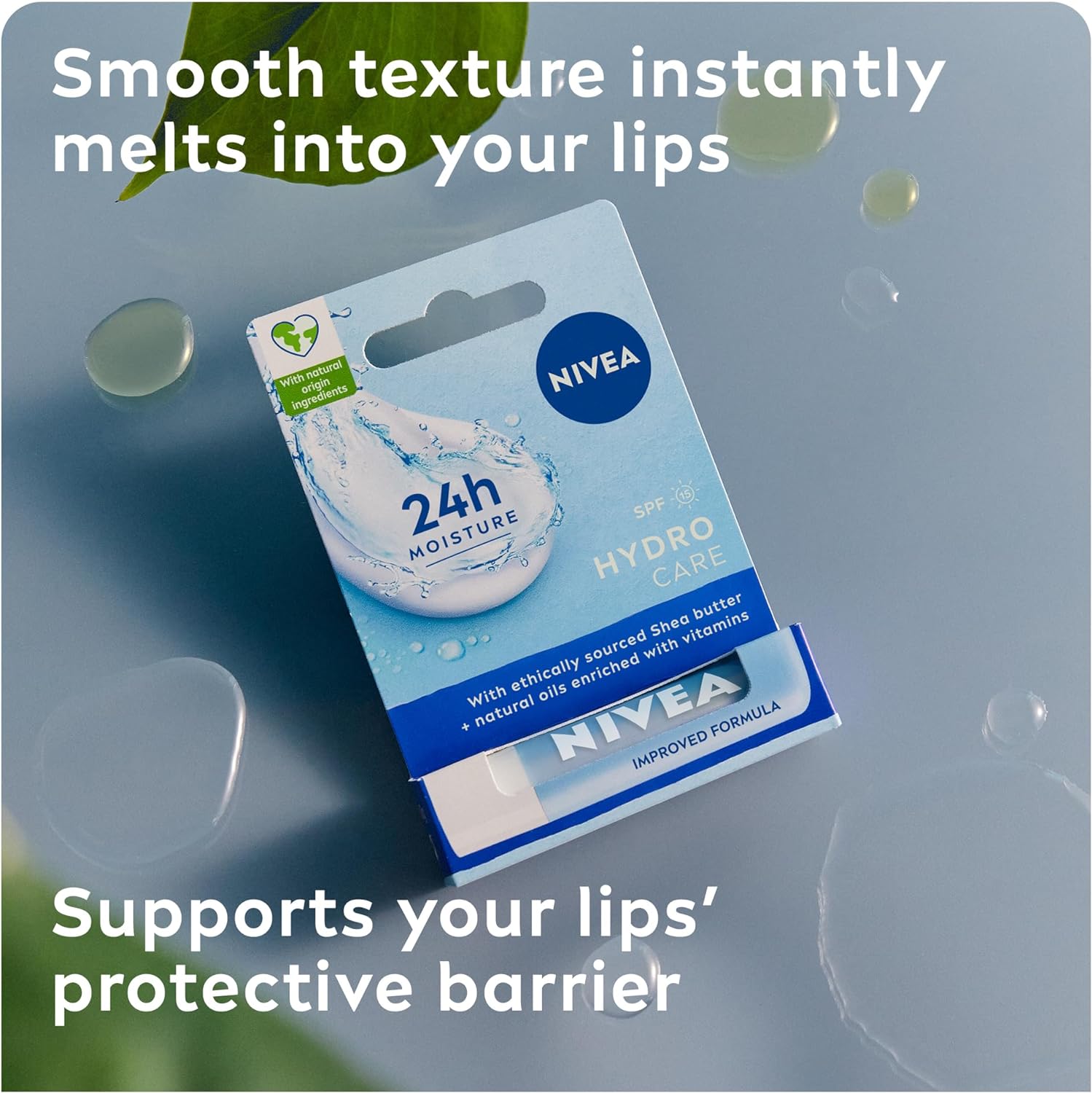 NIVEA Hydro Care Lip Balm SPF15, 4.8g - Image 6