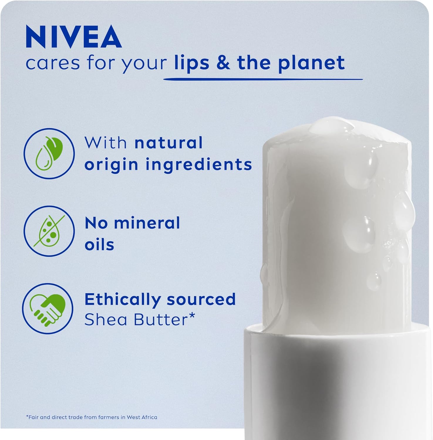 NIVEA Hydro Care Lip Balm SPF15, 4.8g - Image 2