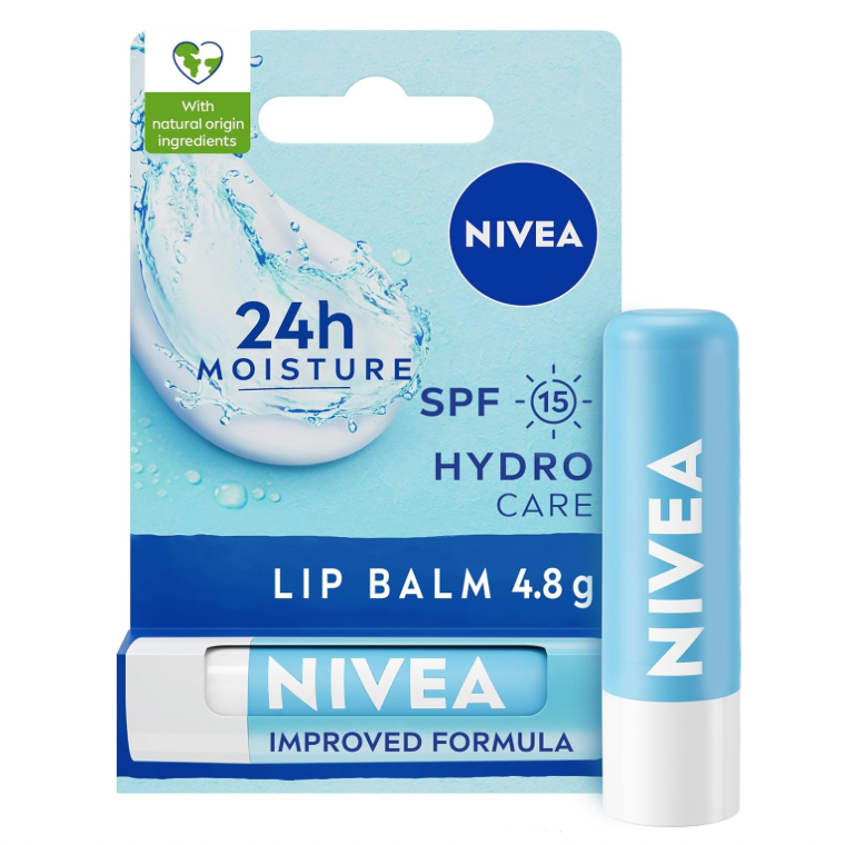 NIVEA Hydro Care Lip Balm SPF15, 4.8g