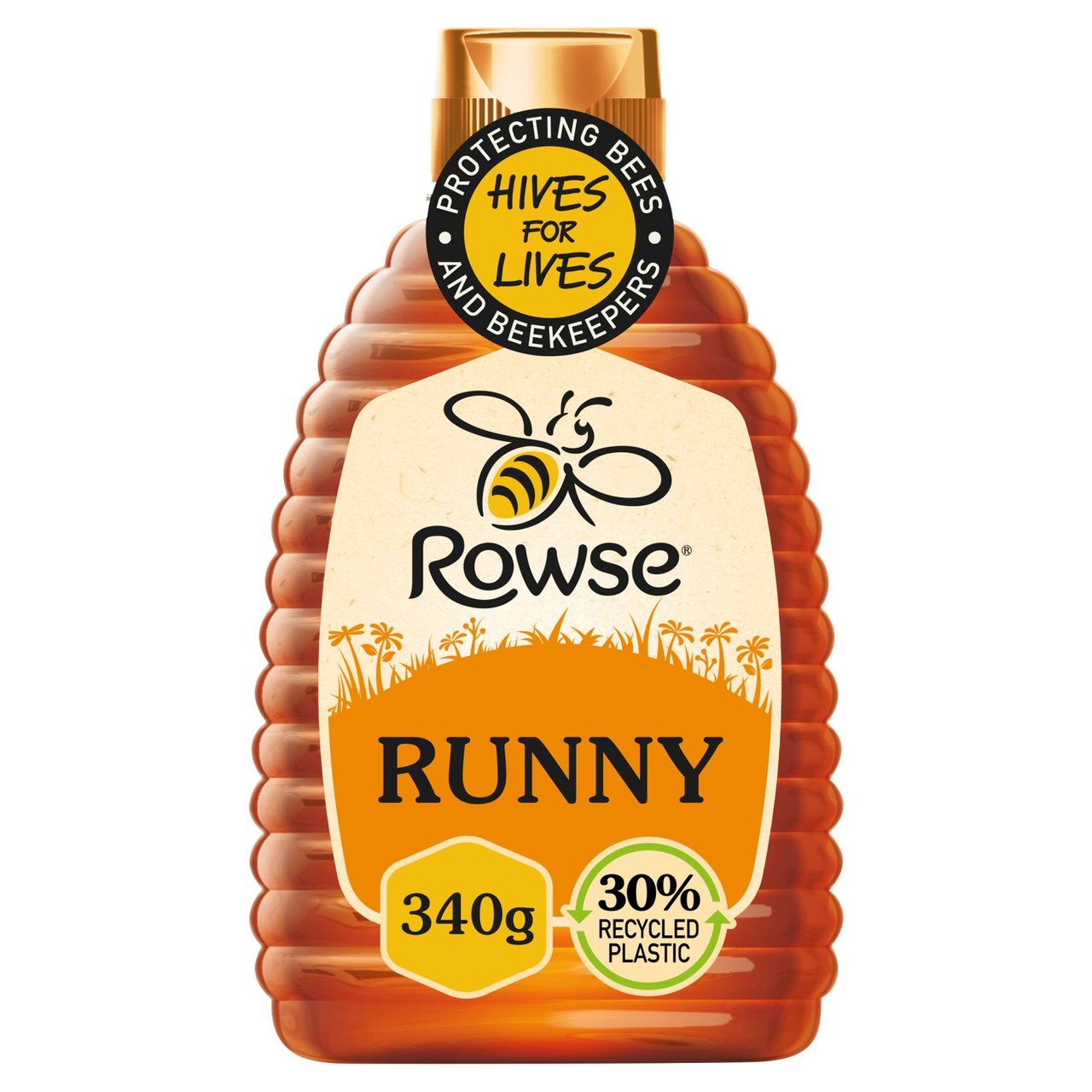 Rowse Blossom Pure & Natural Squeezable Honey 340g - Image 2