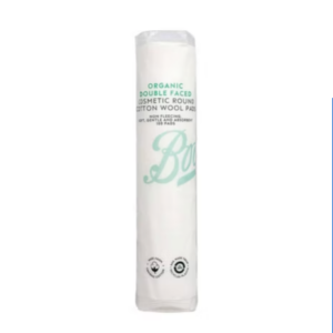 Boots Organic double faced Cosmetic round cotton wool pads 100