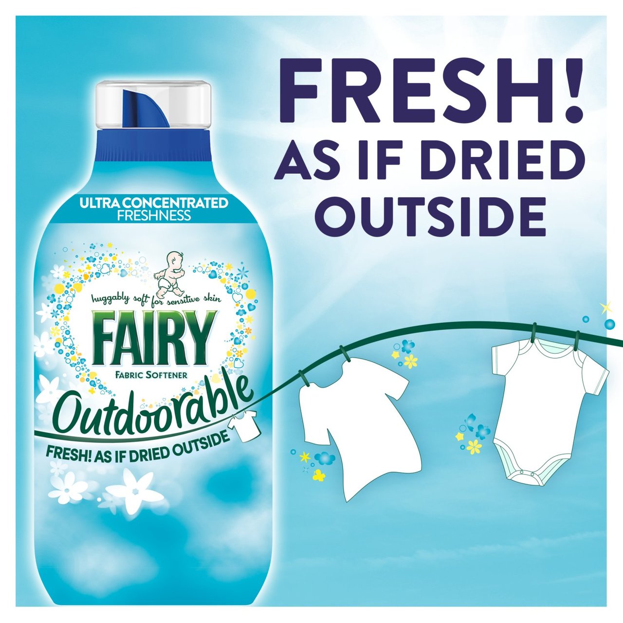 Fairy Outdoorable Non Bio Fabric Conditioner 770ml - Image 4