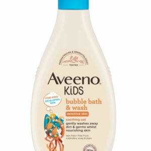 Aveeno Kids Bubble Bath & Wash Sensitive Skin 250ml