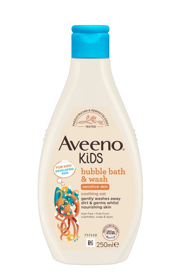 Aveeno Kids Bubble Bath & Wash Sensitive Skin 250ml