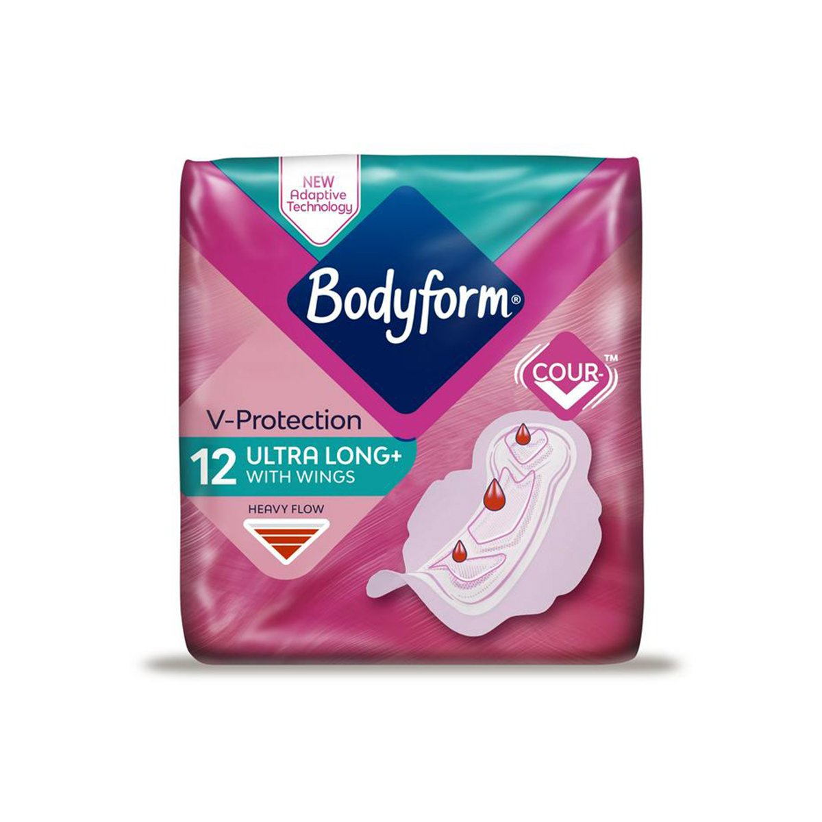 Bodyform V-Protection Sanitary Towels 12 Ultra Long+