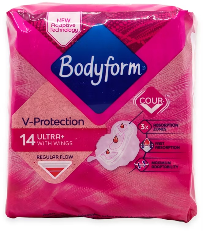 Bodyform V-Protection Sanitary Towels 14 Ultra