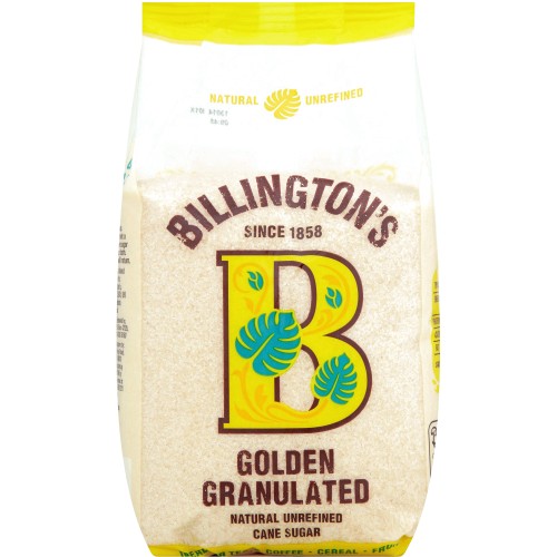Billington's Golden Granulated Natural Unrefined Cane Sugar 1Kg