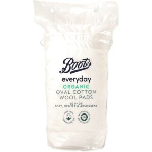 Boots Everyday Organic Oval Cotton Wool Pads 50 pads